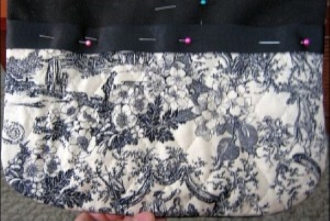 Pinning in the flap.