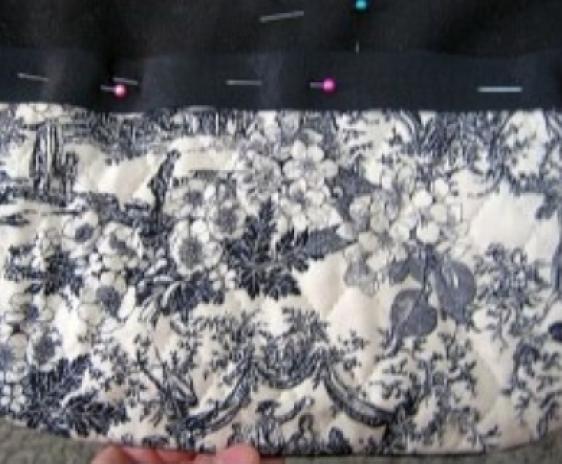 Pinning in the flap.